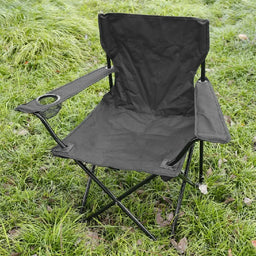 Folding Camping Chair with Bottle Holder