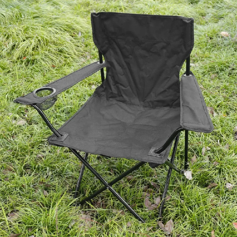 Folding Camping Chair with Bottle Holder