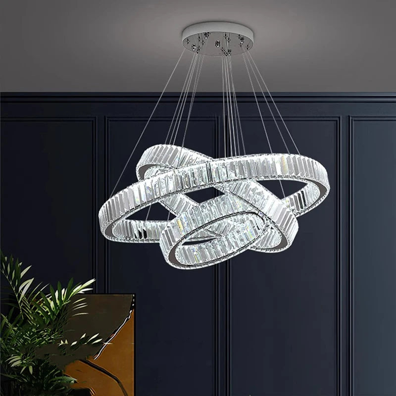 Modern Crystal LED Dining Pendant Light