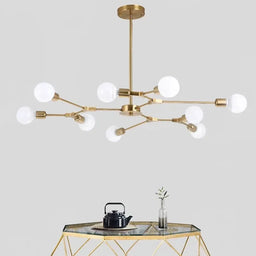Modern Sputnik Molecular Branch Chandelier