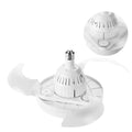 Quiet White Retractable Blade Ceiling Fan Light