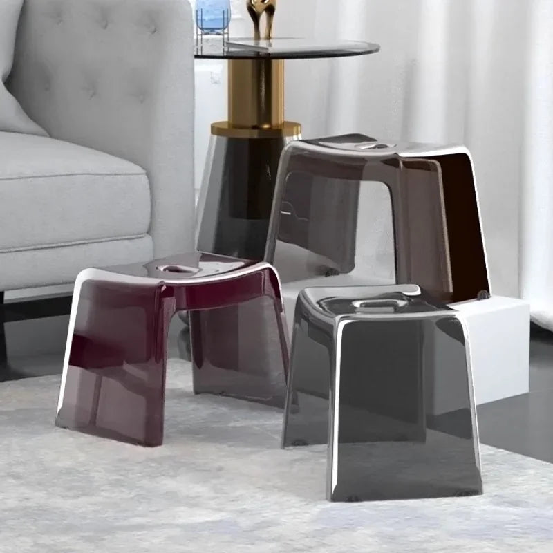 Transparent Plastic Stool