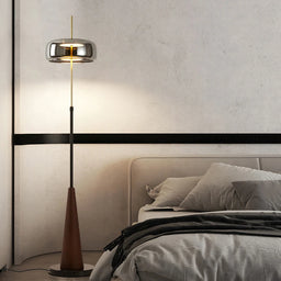 Modern Alloy and Glass Floor Lamp