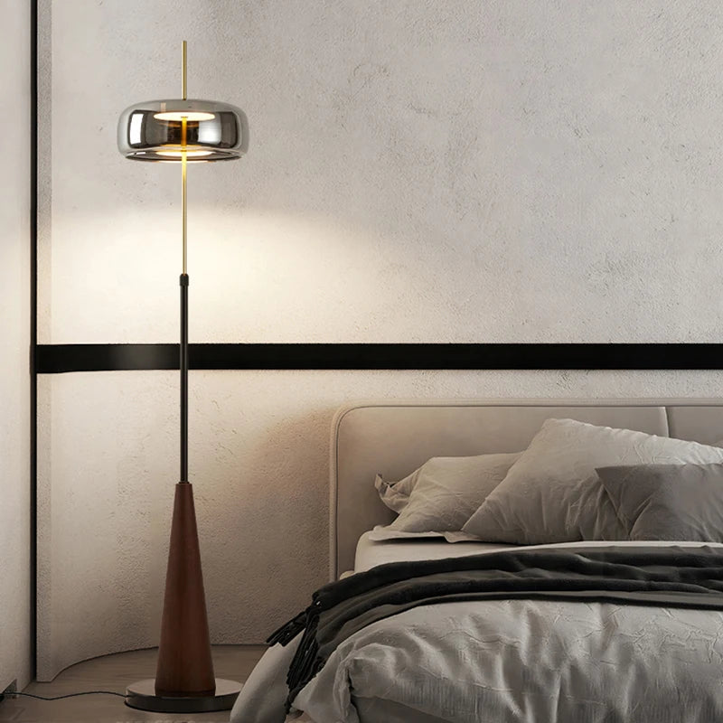 Modern Alloy and Glass Floor Lamp