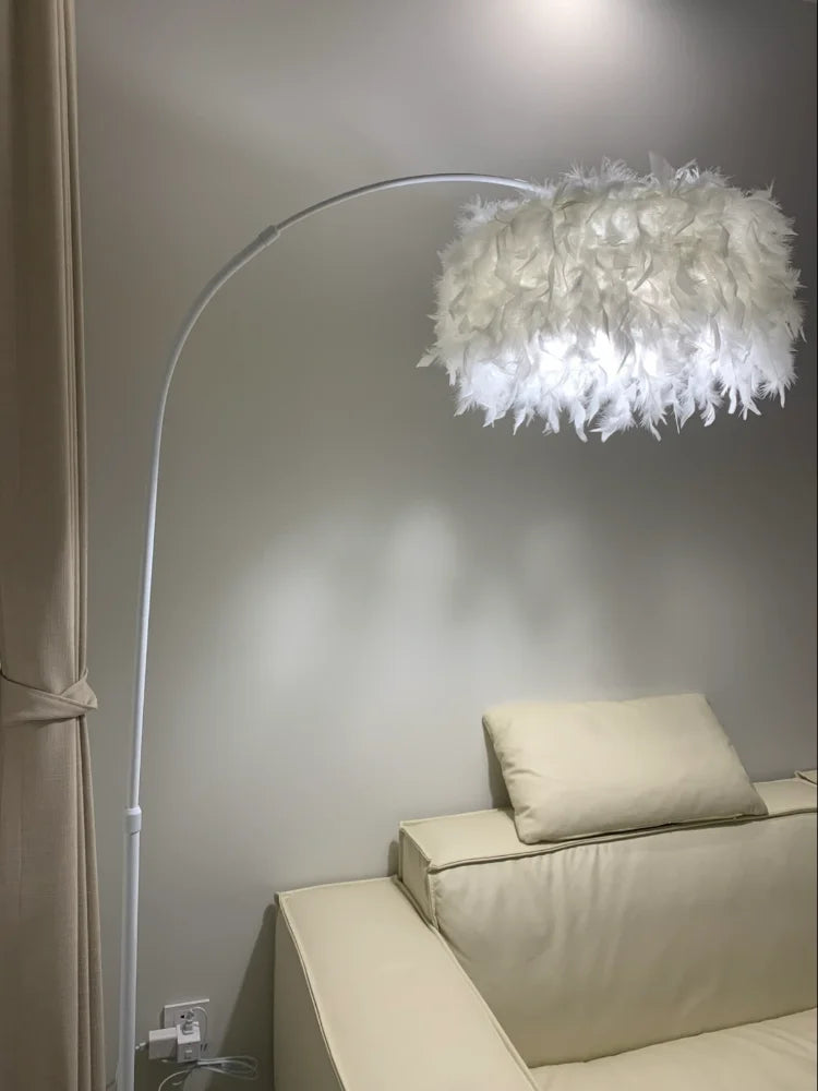 Modern Feather Floor Lamp