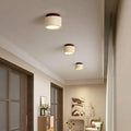 Yellow Travertine Wood Round LED Downlight
