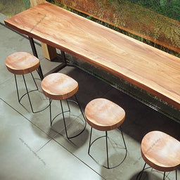 Nordic Solid Wood Wall Bar Table