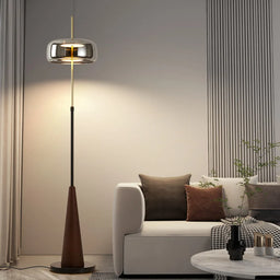 Modern Alloy and Glass Floor Lamp