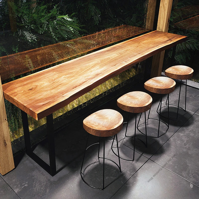 Nordic Solid Wood Wall Bar Table