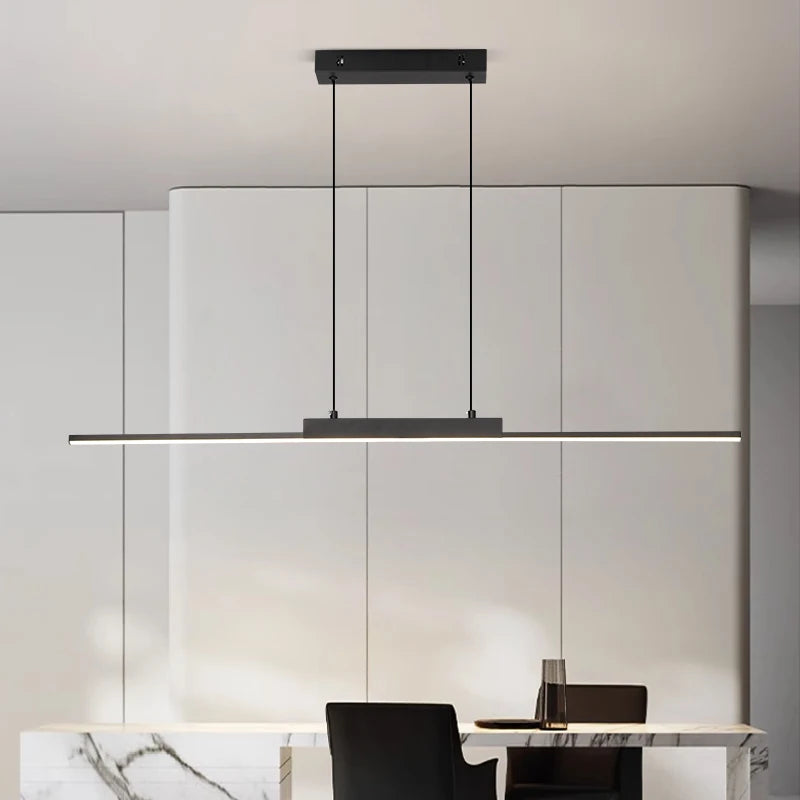 Minimalist Aluminum Linear Pendant Light