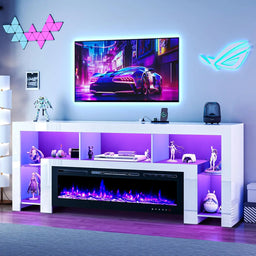 94.5-Inch Fireplace TV Stand for 100-Inch TVs