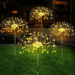 Solar Firework LED Stake Lights Garden