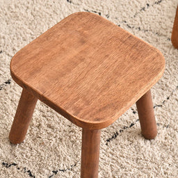 Solid Wood Shoe Changing Stool