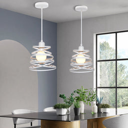 Industrial Wrought Iron Ball Pendant Light