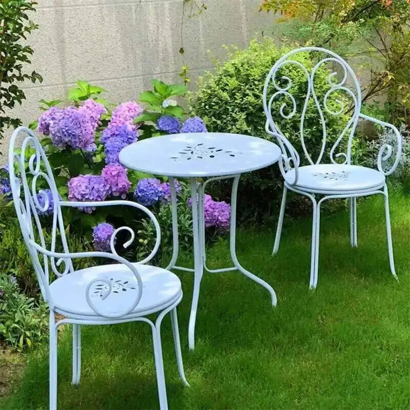 Nordic Iron Balcony Table and Chairs Set