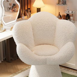 Velvet Petal Rotating Vanity Chair