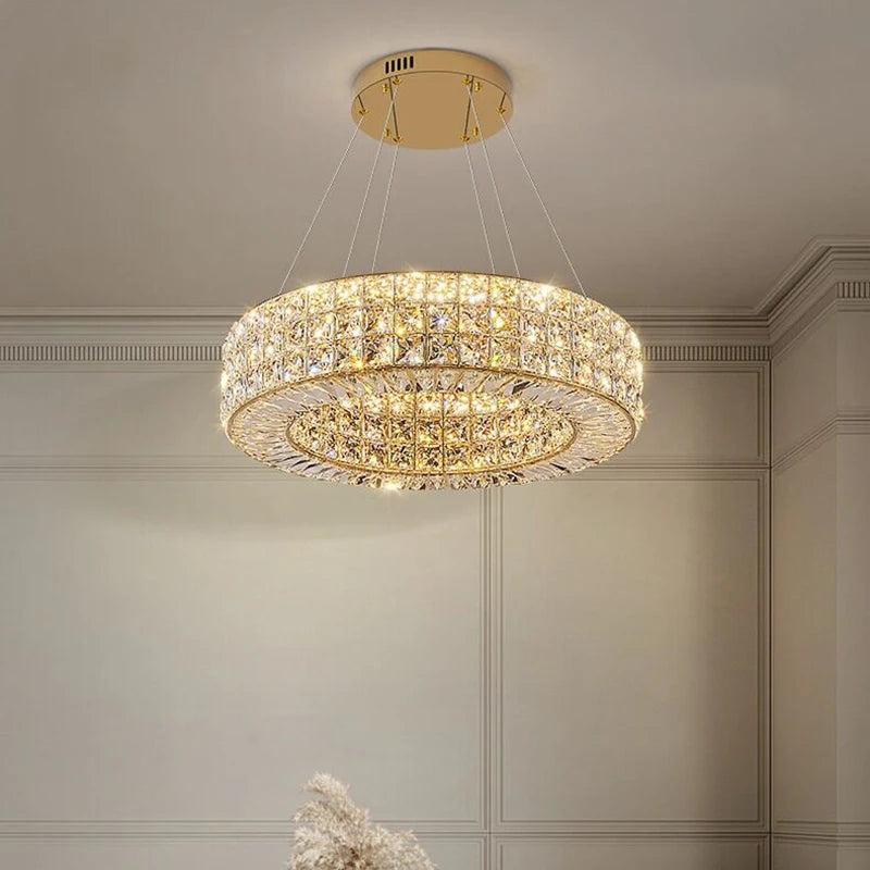 Luxury Crystal Dimmable Pendant Chandelier
