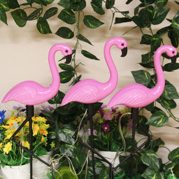 Outdoor Solar Flamingo Garden Stake Lights