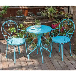 Minimalist Iron Patio Table and Chair Set