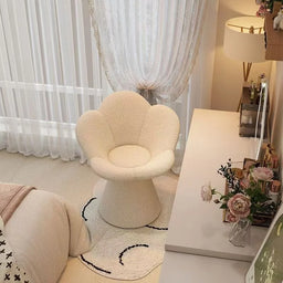 Velvet Petal Rotating Vanity Chair