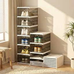 6 Layers Foldable Shoe Rack Organizer Cabinet