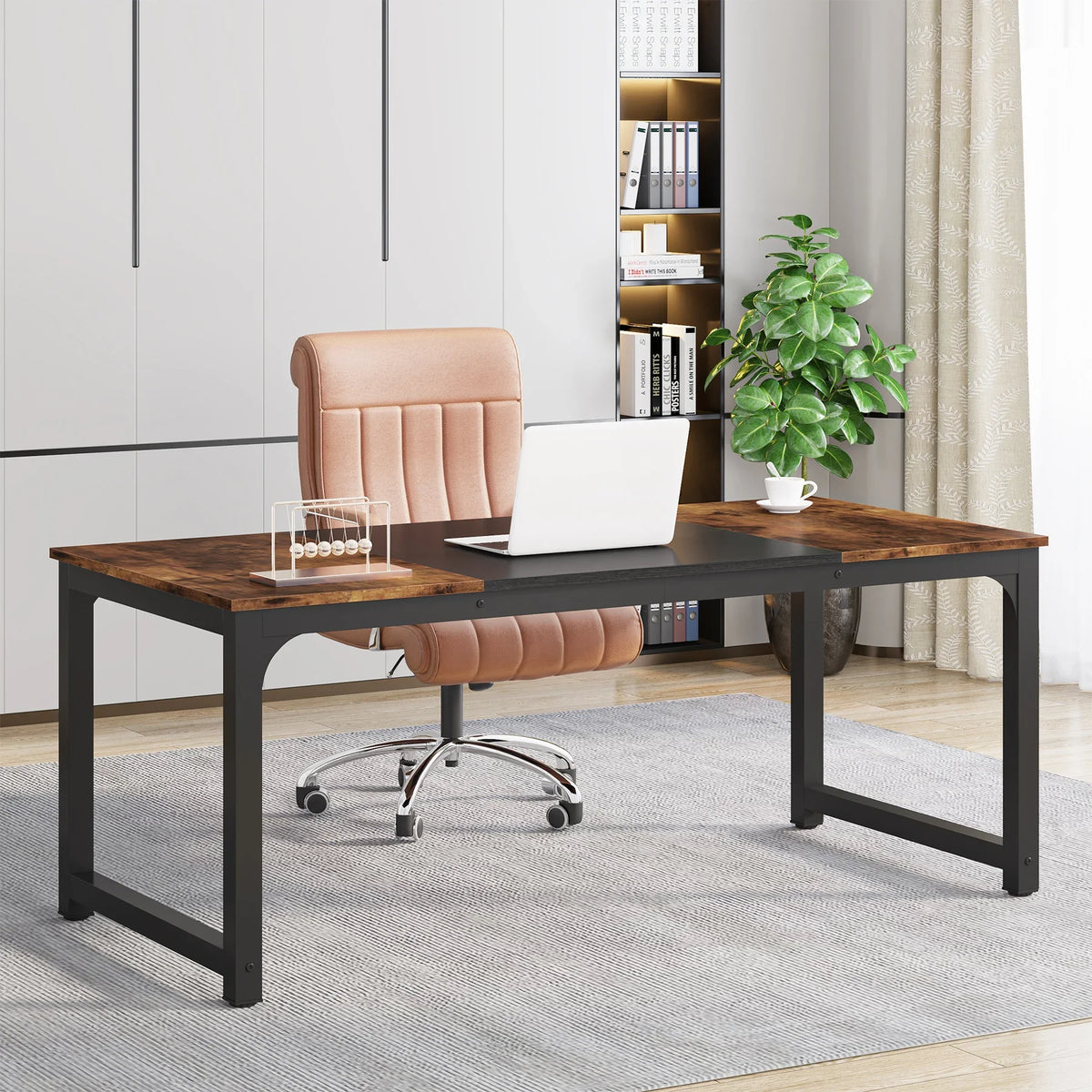 63-Inch Large Office Computer Desk