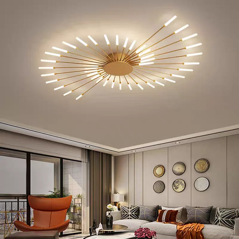 Nordic Designer Flower Shape LED Ceiling Lamp