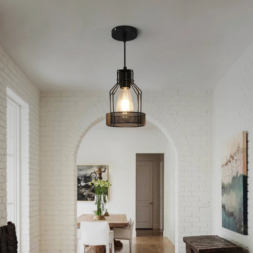 French Basket Crystal Pendant Chandelier