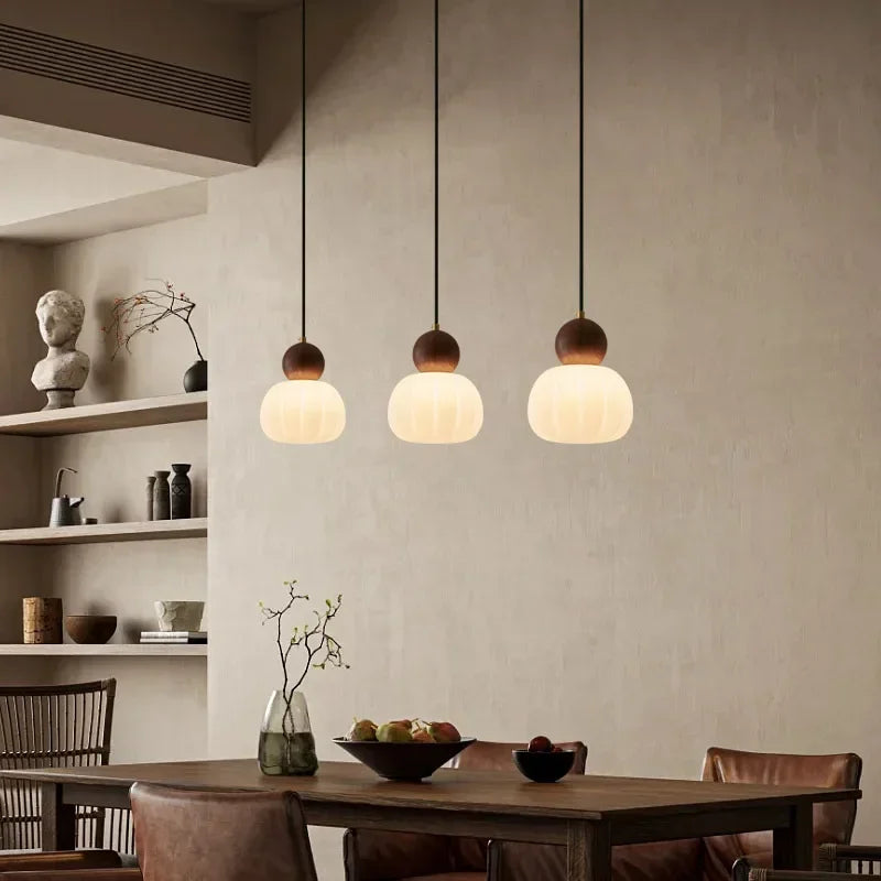 Cream Pumpkin Kids Pendant Light