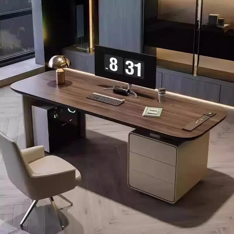 Italian Solid Wood Desk and Chair Set