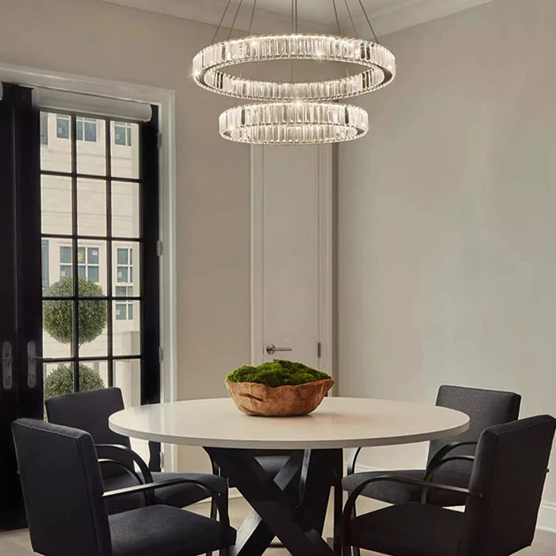 Modern Crystal LED Dining Pendant Light