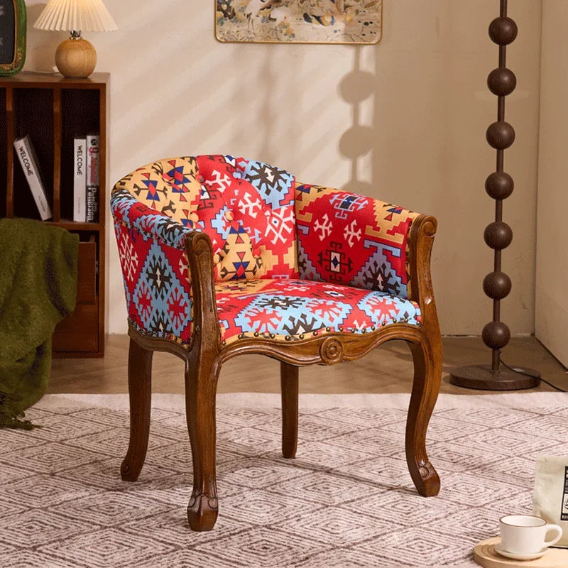 Leisure Sofa Chair Solid Wood Armchair