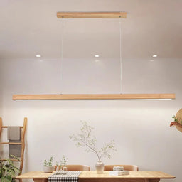 Black Walnut Linear Pendant Light