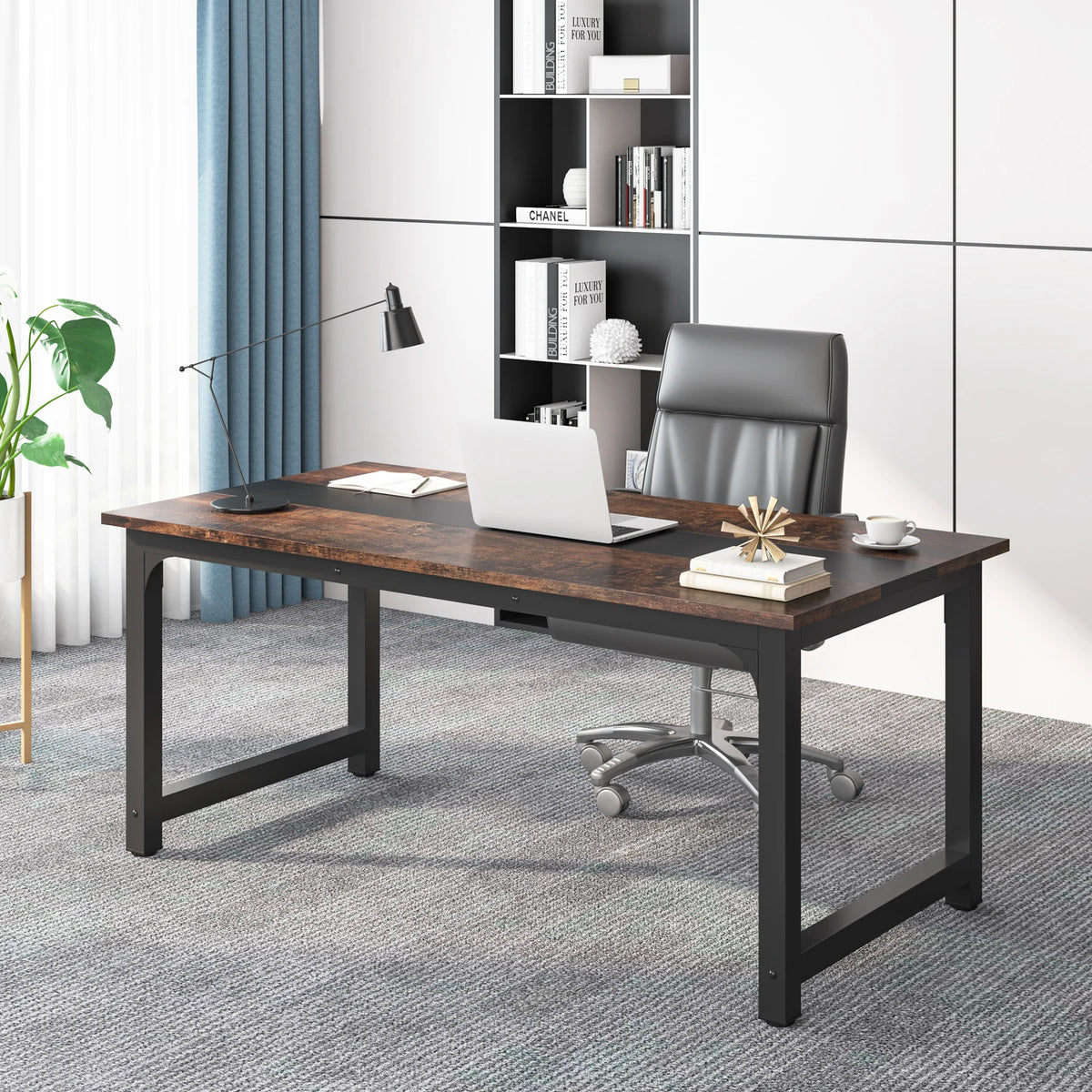 63-Inch Large Office Computer Desk