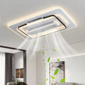 Bladeless Nickel LED Ceiling Fan Light
