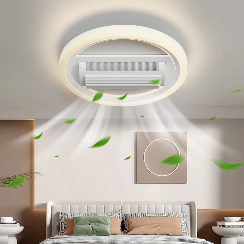 Bladeless Fan Lamp Low Floor Infinite Dimming