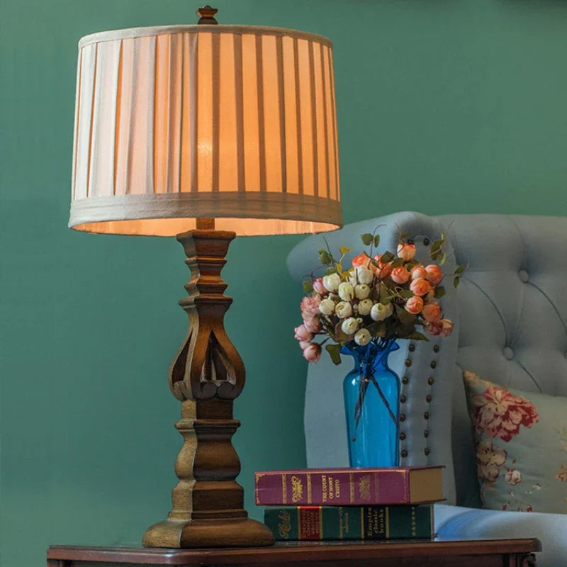 American Vintage Resin Iron Floor Lamp