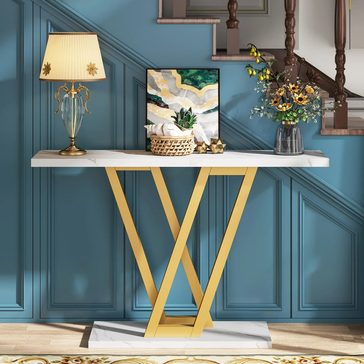 43 Inch Console Table Entryway Hallway Table