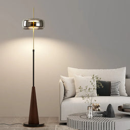 Modern Alloy and Glass Floor Lamp