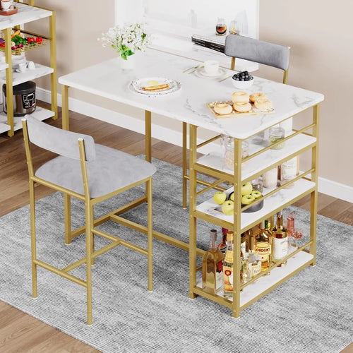 3 Piece Modern Bar Table Set