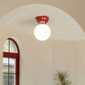 Bauhaus Cream Dome Ceiling Light