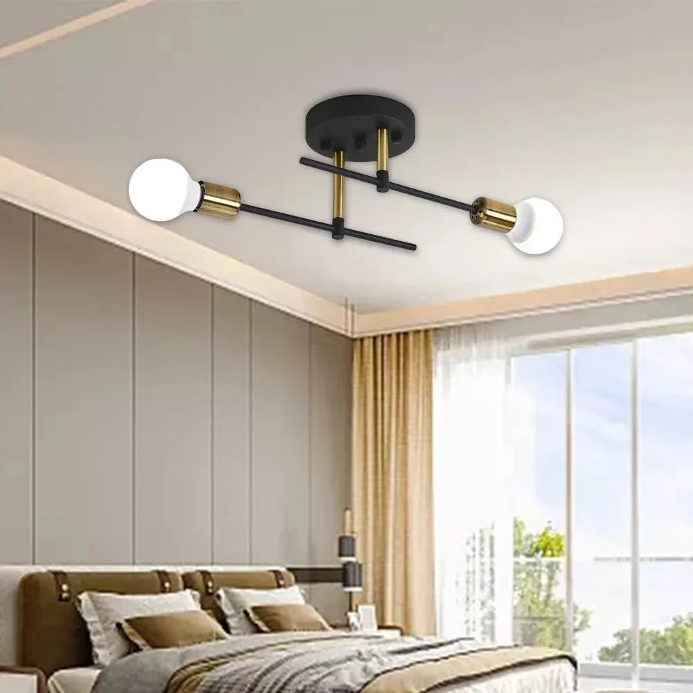 Modern Sputnik Semi-Flush Ceiling Light