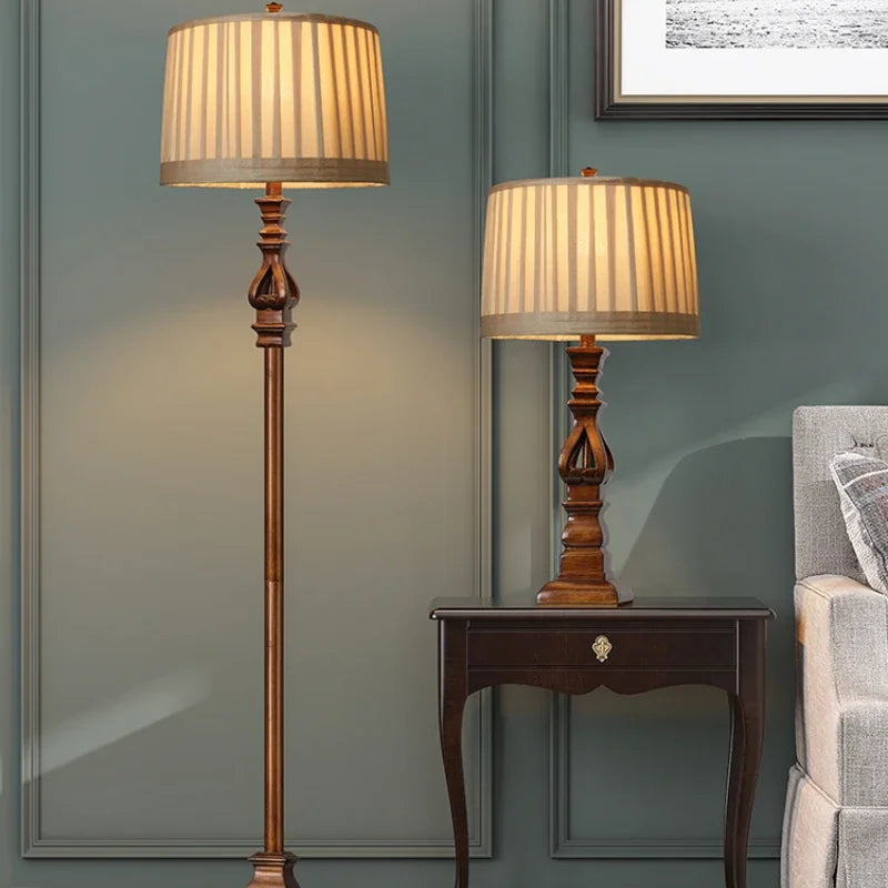 American Vintage Resin Iron Floor Lamp
