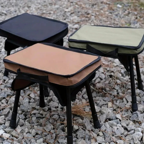 2-in-1 Liftable Camping Stool Table