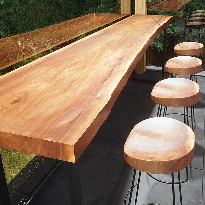 Nordic Solid Wood Wall Bar Table