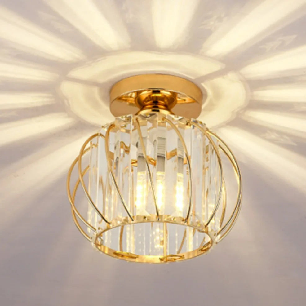 Novelty Black Glass Aisle Ceiling Light