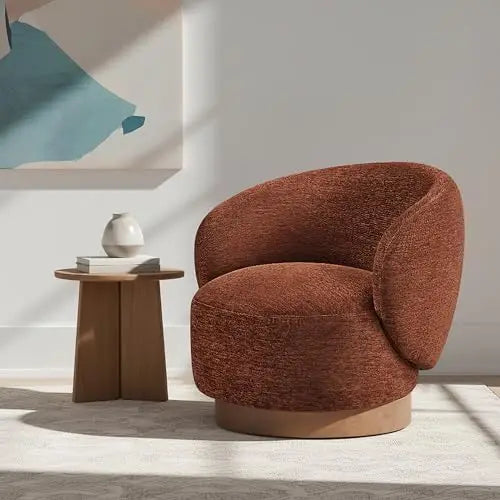 Modern Swivel Barrel Accent Chair