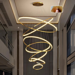 Luxury LED Staircase Pendant Light