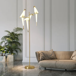 Nordic Bird Floor Lamp in living room