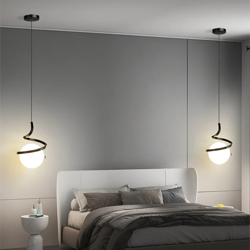 Nordic Glass Ball LED Pendant Light